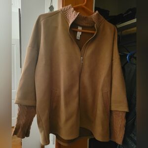 MarlaWynne Tan and Pink Jacket